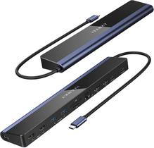 Estação de ancoragem para laptop iVanky, monitor duplo 4K @60Hz, dock USB C 12 em 1 2* HDMI 3.0, 6* USB, PD de 85 W, SD/TF, hub Ethernet Thunderbolt 3/4 para HP, Lenovo, Dell, ASUS, Surface, etc.