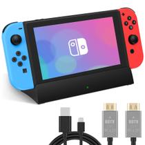Estação de ancoragem RunToGol TV para Nintendo Switch OLED 4K HDMI