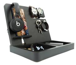 Estação de ancoragem Wood Phone Namore para homens com organizador