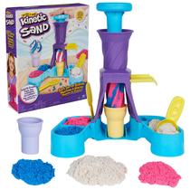 Estação de Brincar Kinetic Sand Soft Serve com 400ml - Para Crianças a partir de 5 anos