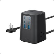 Estação de carregamento Anker 100W 9 em 1 USB C Power Strip 4 USB C