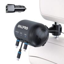 Estação de carregamento de carro OHLPRO 3 em 1 com carga rápida retrátil de 36 W Estação de carregamento de carro OHLPRO 3 em 1 com carga rápida retrátil de 36 W