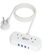 Estação de carregamento de mesa Power Strip SUPERDANNY Mini branca