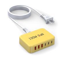 Estação de carregamento rápida Boyunenge 130W GaN com 6 portas USB-C Estação de carregamento rápida Boyunenge 130W GaN com 6 portas USB-C
