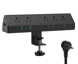 Estação de carregamento rápido Desk Clamp Power Strip Jgstkcity 45W