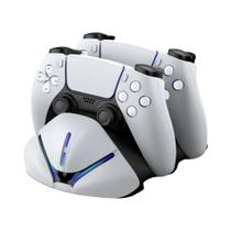 Estação De Carregamento Rápido Dupla Para Controles PS5 DualSense Acessórios De Jogos DinoFire