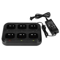Estação de carregamento SAMCOM Six Way para Walkie Talkie FPCN30A