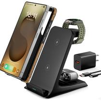 Estação de carregamento sem fio Eddibox 3 em 1 para Samsung 10 mm