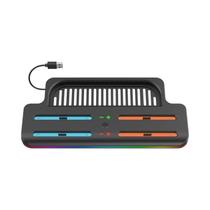 Estação De Carregamento Switch 2 Com Luzes, Kit De Acessórios Para Carregador Joycon 2