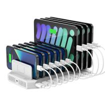 Estação de Carregamento Unitek 96W - Hub USB de 10 Portas Estação de Carregamento Unitek 96W - Hub USB de 10 Portas