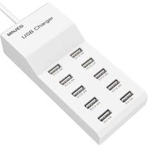 Estação de carregamento USB MINJIESI YC-A13 10 portas 50W 10A