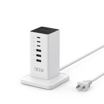 Estação de Carregamento USB TESSAN 30W - 6 Portas para iPhone