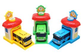 Estação de Carros Tayo - Brinquedo de Carrinho do Ônibus Tayo com Rogi e Lani