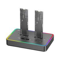 Estação De Clonagem Dual-Bay USB C NVME SSD 20Gbps Blueendless Clonador Duplicador Offline