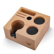 Estação de compactação de café expresso KNODOS Walnut V3 58 mm com armazenamento
