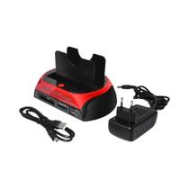 Estação De Docagem Dual Bay 10 Em 1 IDE SATA USB3.0 Para HDD, HUB Para Disco Rígido Externo De 2.5 E