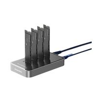 Estação De Docagem USB 3.1 Tipo C Para SSD De 4 Baías Blueendless Em Alumínio Com Protocolo Duplo