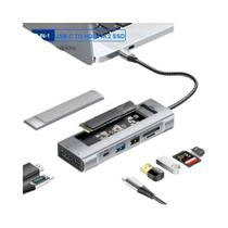 Estação De Dock USB C 100W 8-em-1 Hub USB Com Armazenamento De Disco HDMI Compatível Com Macbook pro