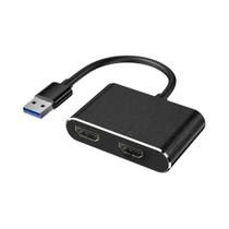 Estação De Docking Dual HDMI 1080P USB3.0 Com Cabo Adaptador De 5Gbps Para MacBook, Laptop, Telefone