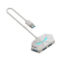 Estação De Docking HUB USB 3.0 Tipo C De Alta Velocidade RGB 5Gbps Com 4 Ou 7 Portas Para Laptop,