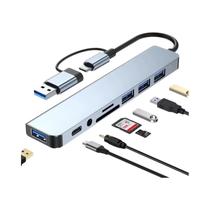 Estação De Docking USB 3.0 Tipo C Com Porta USB 2.0, Leitor De Cartão TF SD E Saída De Áudio Para Estação De Docking USB 3.0 Tipo C Com Porta USB 2.0, Leitor De Cartão TF SD E Saída De Áudio Para