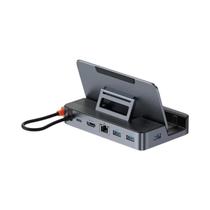 Estação De Docking USB C 6-em-1 Tipo C Para HDMI 4K, Ethernet Gigabit E Hub USB 3.0 Para Steam Deck - BASEUS