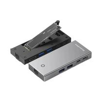 Estação De Docking USB-C Blueendless M2 SATA NVMe SSD Para Laptop Com HDMI 4K 60Hz, USB 3.2 10Gbps,