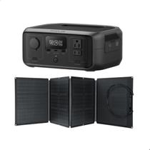 Estação De Energia Bateria Portátil Ecoflow River 3 127V 300W Gerador com painel Solar 110W