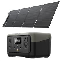 Estação De Energia Ecoflow River 2 Max 220v Gerador + Painel Solar Portátil 60W Estação De Energia Ecoflow River 2 Max 220v Gerador + Painel Solar Portátil 60W