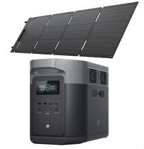 Estação de Energia Gerador Portátil Bateria Ecoflow Delta 2 Max 220V mais painel Solar de 60W