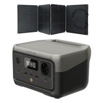 Estação De Energia Portátil 300w 110v Ecoflow River 2 Com Painel Solar dobrável 110W