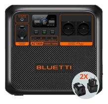 Estação de Energia Portátil Bluetti AC180P 1440Wh 1800W Potente Leve Compacto