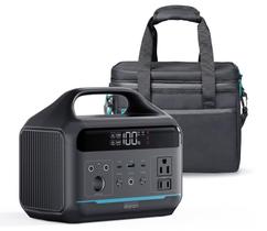 Estação de energia portátil DARAN 192Wh 300W com 8 portas e bolsa