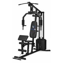 Estação de Musculação Completa 24 Exercícios com Banco Scott e Torre 45kg Preto