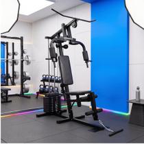 Estação de Musculação Completa Eagle Force 45kg Academia em Casa para Treino Residencial