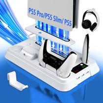 Estação de resfriamento e suporte + carregador de controlador PS5 para PS5