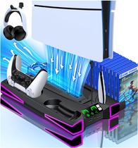 Estação de resfriamento PS5 Stand Kawaye Dual Charger RGB Light