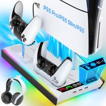 Estação de Resfriamento Tokluck PA5 Pro Slim Carregador com Ventoinha para PS5 Estação de Resfriamento Tokluck PA5 Pro Slim Carregador com Ventoinha para PS5