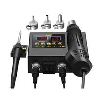Estação De Solda Com Display Digital 2 Em 1, Pistola De Ar Quente Para BGA SMD PCB IC, Ferramentas