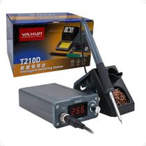 Estação de Solda Maquina Elétrica Aquecimento Rápido Precisão Display Led Profissional YAXUN T12