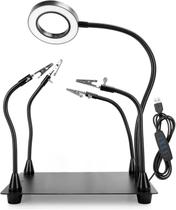 Estação de suporte de PCB de solda Helping Hands com lupa Estação de suporte de PCB de solda Helping Hands com lupa