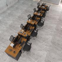 Estação De Trabalho 10 Lugares Office Tech 10 Mesas 8 Armári - Preto E Cedro Preto E Cedro Estação De Trabalho 10 Lugares Office Tech 10 Mesas 8 Armári - Preto E Cedro Preto E Cedro