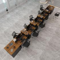 Estação De Trabalho 10 Lugares Tech Office 10 Mesas 8 Armári - Preto E Cedro Preto E Cedro Estação De Trabalho 10 Lugares Tech Office 10 Mesas 8 Armári - Preto E Cedro Preto E Cedro