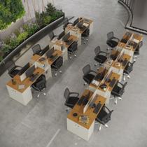 Estação De Trabalho 16 Lugares Office Tech 16 Mesas 12 Armár - Off White E Cedro Off White E Cedro Estação De Trabalho 16 Lugares Office Tech 16 Mesas 12 Armár - Off White E Cedro Off White E Cedro