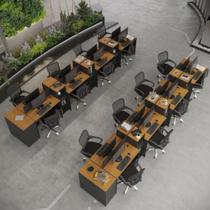 Estação De Trabalho 16 Lugares Office Tech 16 Mesas 12 Armár - Preto E Cedro Preto E Cedro Estação De Trabalho 16 Lugares Office Tech 16 Mesas 12 Armár - Preto E Cedro Preto E Cedro