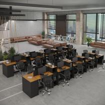 Estação de Trabalho 20 Lugares Office Smart 20 Mesas 16 Armários 2 Aparador Estação de Trabalho 20 Lugares Office Smart 20 Mesas 16 Armários 2 Aparador