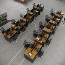 Estação De Trabalho 20 Lugares Office Tech 20 Mesas 16 Armár - Preto E Cedro Preto E Cedro Estação De Trabalho 20 Lugares Office Tech 20 Mesas 16 Armár - Preto E Cedro Preto E Cedro