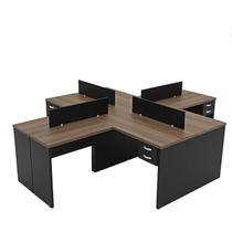 Estação de Trabalho com 4 Escrivaninhas em L Office