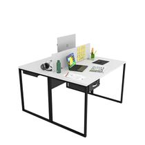 Estação De Trabalho Mesa Plataforma 2 Lugares Com Gaveta Escritório Netmobil Estação De Trabalho Mesa Plataforma 2 Lugares Com Gaveta Escritório Netmobil