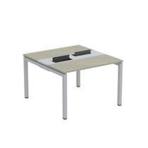 Estação de Trabalho Mesa Plataforma Escritório Dupla para 2 Pessoas com Caixa de Tomada PDC Estação de Trabalho Mesa Plataforma Escritório Dupla para 2 Pessoas com Caixa de Tomada PDC